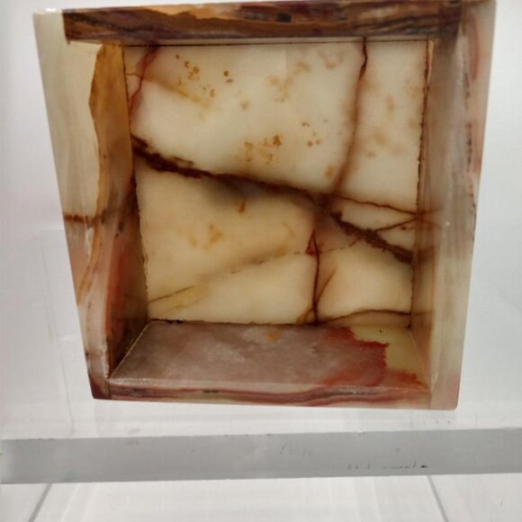 Onyx Box with Lid - 4" x 4" - Picture 5 of 10